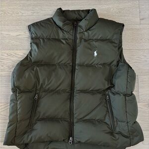 Ralph Lauren Men's Olive Puffer Vest